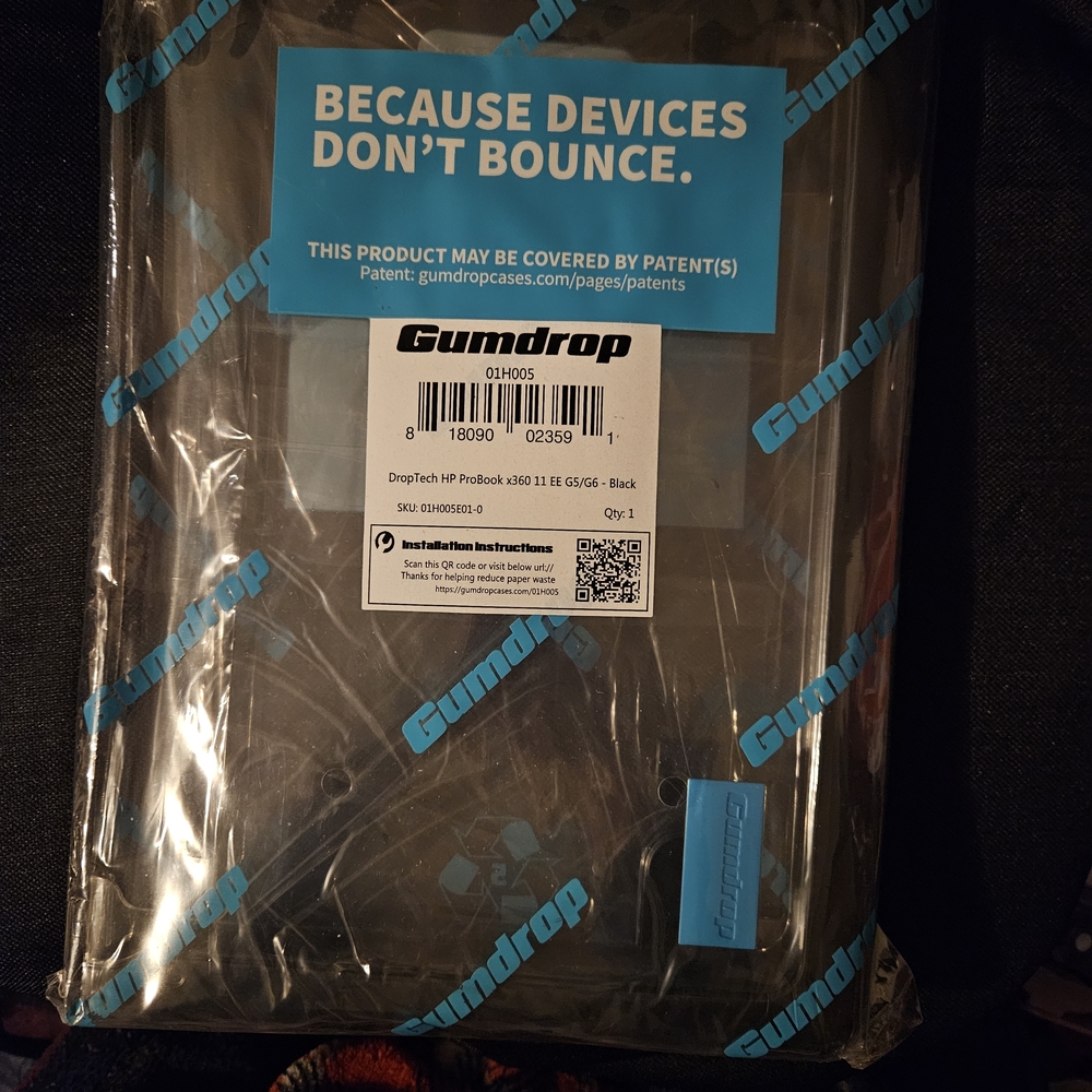Gumdrop Black DropTech HP ProBook X360 11 EE G5/G6